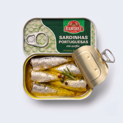 Portugiesische Premium-Sardinen in Olivenöl (10er-Pack - 10 x 125g)